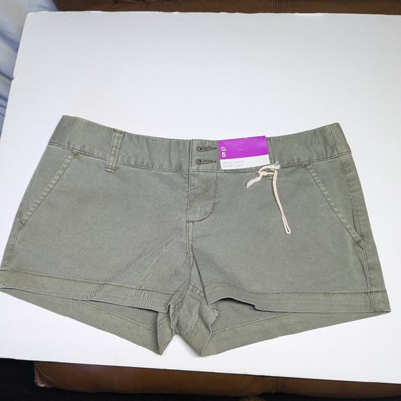 *New*MOSSIMO  Low Rise Military Green Shorts Size 5 - Picture 5 of 14